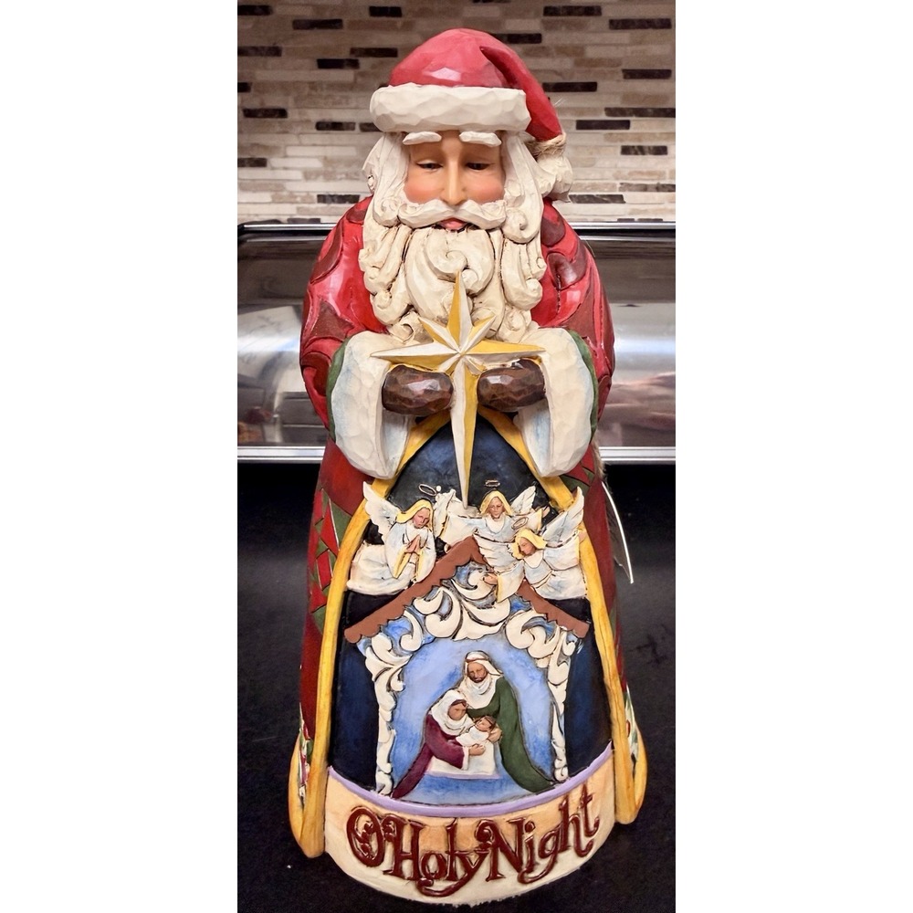 Jim Shore O Holy Night Santa Christmas Nativity Holy Family 2010 Retired W/Tag